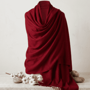 Deep Red Premium Shawl