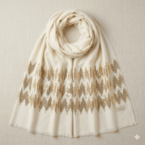 Aurelia Woman Cream Scarf